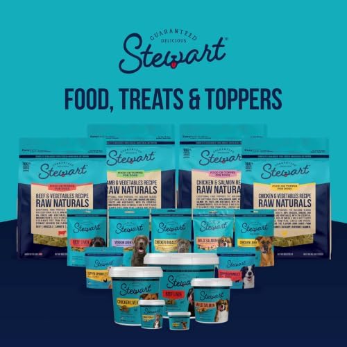 Stewart Freeze Dried Dog Treats & Food Topper, Healthy Gut Formula, 4 oz