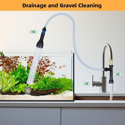 DXOPHIEX Gravel Vacuum for Aquarium Fish Tank Siphon, 30 Feet