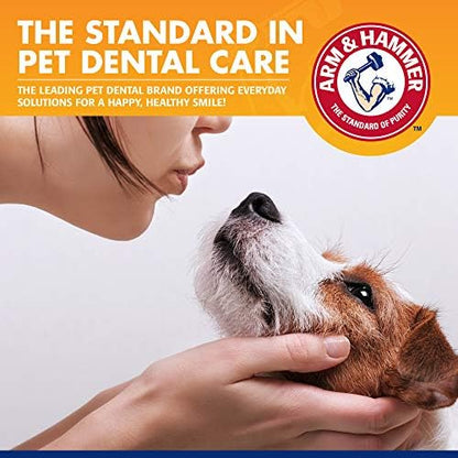 Arm & Hammer Tartar Control Dog Dental Kit, Beef Flavor, 3-Piece, 48-Pack
