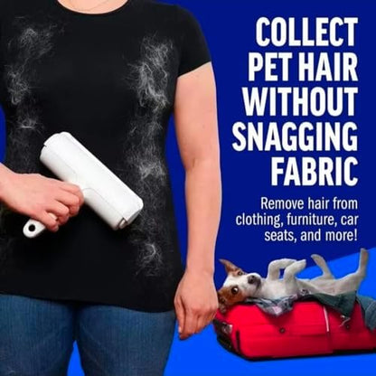 Pet Hair Remover Roller, Reusable, Self-Cleaning Lint Roller for Dog and Cat Fur, No Sticky Tape for Couch, Carpet, Furniture, Bedding, Home and Car
