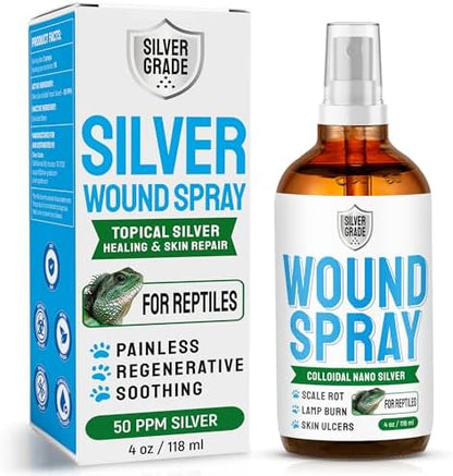 SILVER GRADE Reptile Antibiotics Mouth Rot Spray for Snakes & Lizards