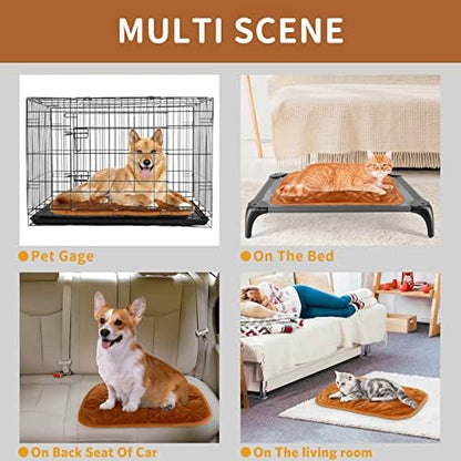 NAMOTEK Self-Warming Cat Bed Indoor/Outdoor Super Soft Self Heating Pet Mat Washable Thermal Pad for Cat & Dog 29x19.6 inch