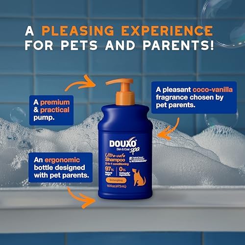 DOUXO SPA 2 in 1 Dog Shampoo and Conditioner, 16 fl oz