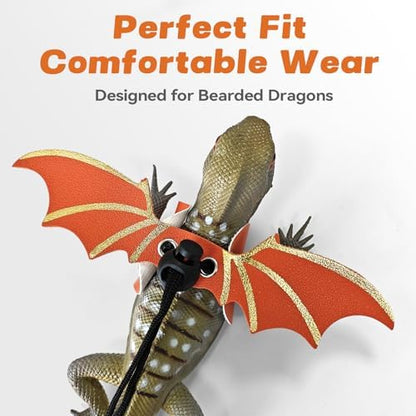 Dinosaur Wing Leash Harness for Bearded Dragons