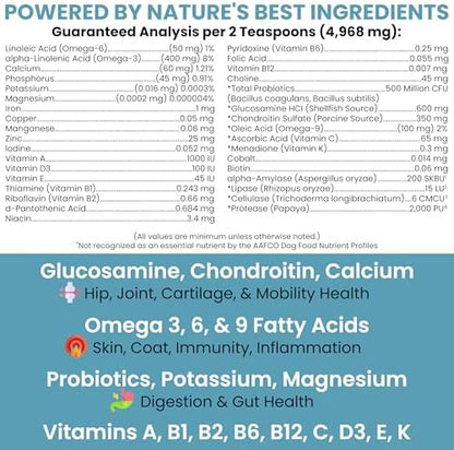Dog Multivitamin Powder – 12-in-1 Formula with Probiotics, 5.4 oz