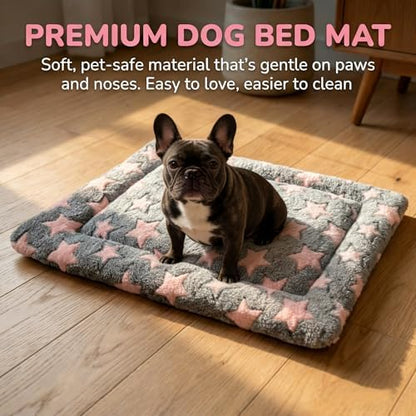 Dog Bed Mat - Soft Crate Pad for Kennel, Durable Pet Bed for Small Dogs & Cats - Comfort Support for Pet Crate, Cage, House
