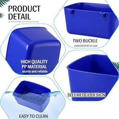 Zhehao 20 Pcs Poultry Water Cups Chicken Waterer Cups 18 oz, Dark Blue