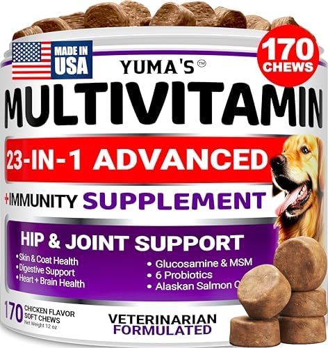 Dog Vitamins and Supplements - 170 Chews - Dog Multivitamin Chewable