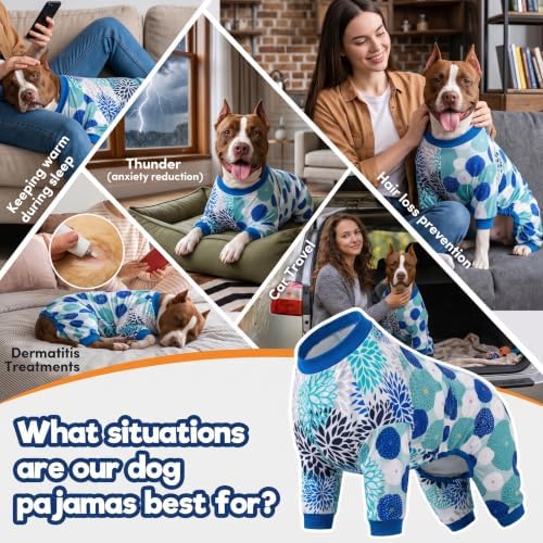 LovinPet Giant Dogs PJS Bodysuit, Abstract Geometric Print, M