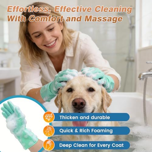 Pet Grooming Kit & Bath Supplies for Dogs, Cats -