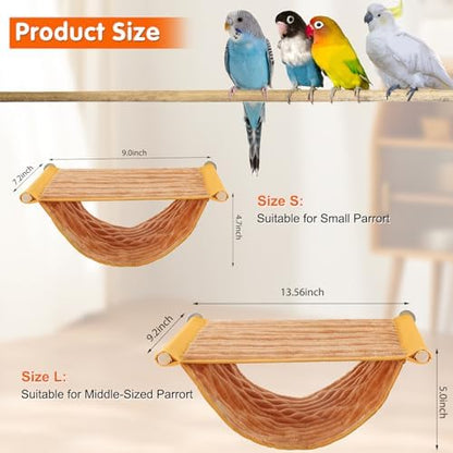 BWOGUE Bird Nest Bed Hanging Hammock, Parakeet Bed for Cage, Cockatiel Bed