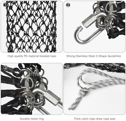 36 Inch Slow Feed PE Hay Net for Horses with Steel Quick Links
