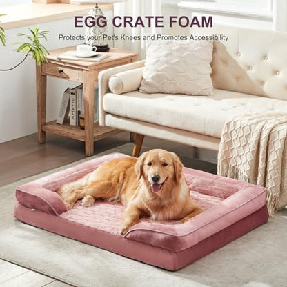 FURTIME Orthopedic Supportive Extra Large Dog Bed, XXL Waterproof Pet Bed