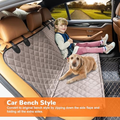 URPOWER Dog Car Seat Cover for Back Seat, Waterproof Hammock for Car & SUV