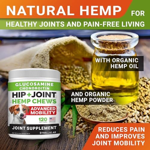 Advanced Joint Hemp Chews for Dogs Mobility - Hip & Joint Pain Relief Chews