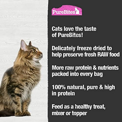 PureBites Salmon Single Ingredient Freeze Dried Cat Treats, 2 oz