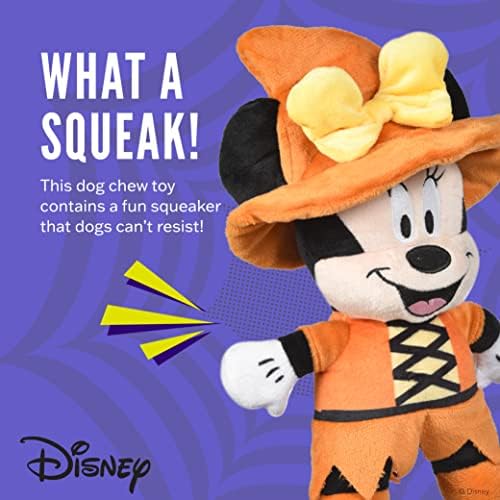 Disney for Pets 9" Halloween Plush Minnie Mouse Toy for Dogs | Minnie Mouse Plush Dog Toy | Disney Toys for All Dogs, Official Dog Toy Product of Disney for Pets
