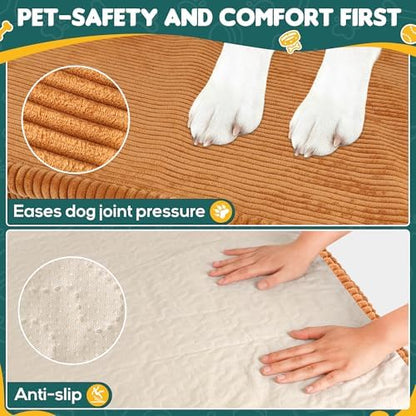 Loiion Dog Car Bed, Non-Slip Backseat Extender Pet Mat 56"x28.7"x2"