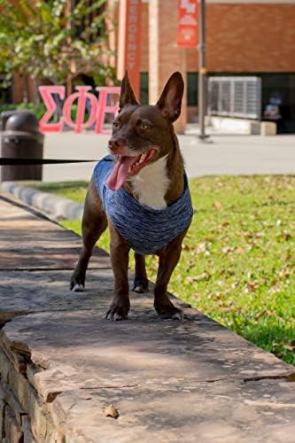 Gooby Zip-Up Fleece Dog Sweater, Gray Wash, X-Large