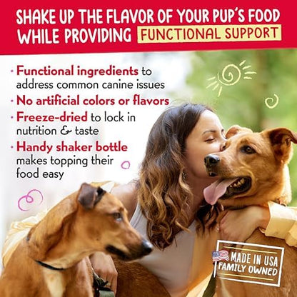 Charlee Bear Freeze Dried Pork Dog Food Topper, Skin & Coat, 1 oz
