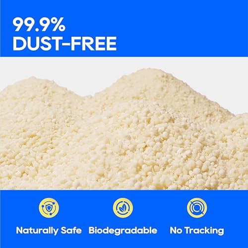 HoneyCare Cassava Cat Litter | Natural Cassava Formula | Fast Clumping & Odor Control | Low Dust & Eco-Friendly | 6 Lbs (Pack of 6)