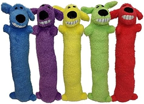 Multipet Original Loofa Dog Plush Toy - Squeaky Toy for All Dogs - Extra Soft Plush - Stuffed Animal Dog Toys for Playing (1 Count, 24”, Random Color Surprise)