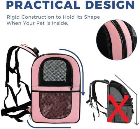 Apollo Walker Cat Carrier Backpack for Small Dogs and Cats Up to 18 lb