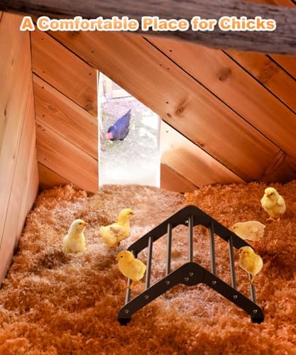 Koutemie Adjustable Chicken Perch for Coop, Small
