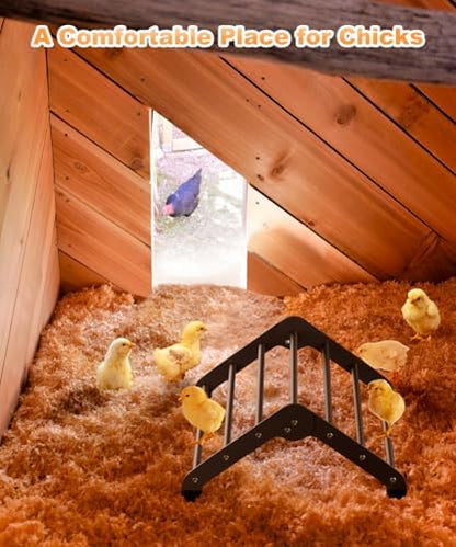 Koutemie Adjustable Chicken Perch for Coop, Small