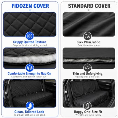 Dog Car Seat Cover & Protector, Pet Back Seat Cover for Cars & SUVs, 54"