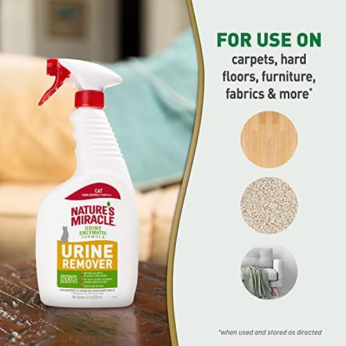 Nature's Miracle Cat Urine Remover, Enzymatic Cleaner, 24 oz