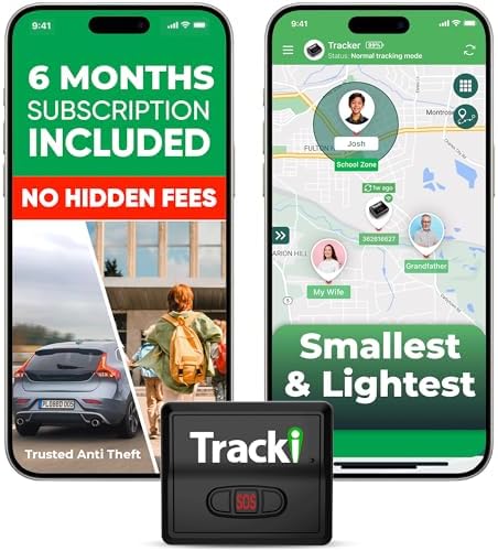 Tracki GPS Tracker for Vehicles, 4G LTE, Real-Time Tracking (6M Subs.)