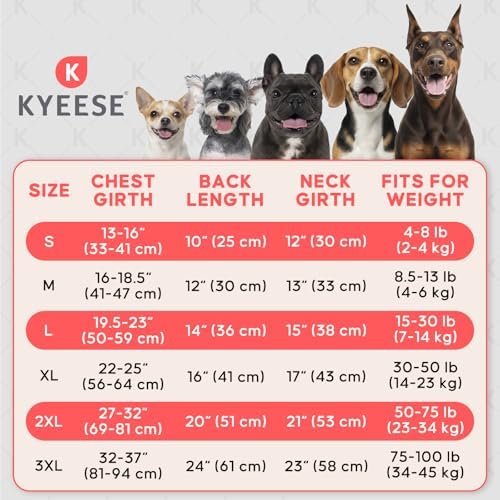 KYEESE 3Pack Dog Sweater with Sleeves Fleece Shirt for Large Dogs