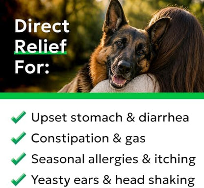 BARK&SPARK Dog Probiotics Powder - Daily Probiotics for Dogs with Prebiotic