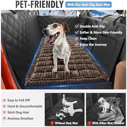 Dog Bed for Car Back Seat, Non-Slip Backseat Pet Mat XL, 59”X27.5”