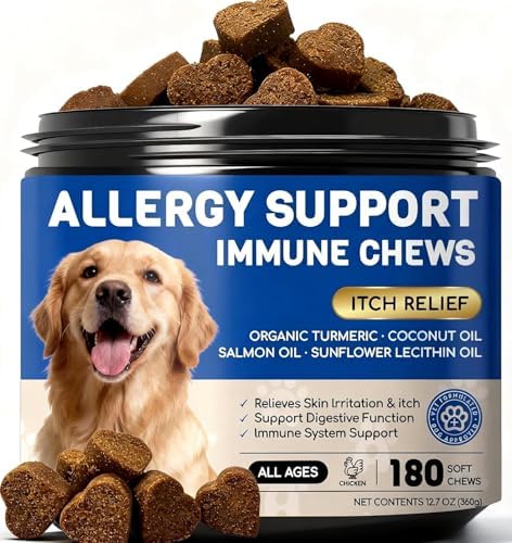 Dog Allergy Relief Chews, Itching Skin & Paw Licking, 180 Ct