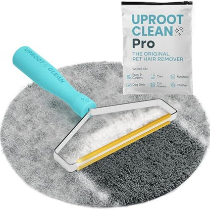 Uproot Clean Pro Pet Hair Removal Tool - Multi-Fabric Edge, Carpet Rake