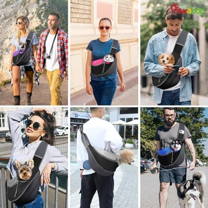 Pawaboo Pet Sling Carrier for Small Dogs Cats
