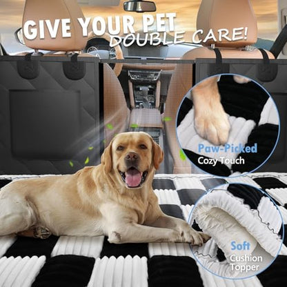 Dog Bed for Car Back Seat, Non-Slip Backseat Pet Mat Standard