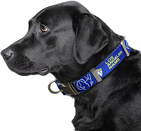 Littlearth NFL Detroit Lions Pet Premium Collar, Team Color, Small