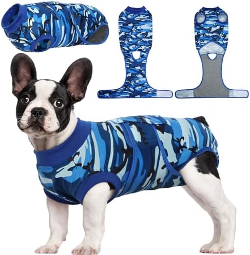 Kuoser Recovery Suit for Dogs Cats, Soft Dog Surgery Suit Female Male Spay