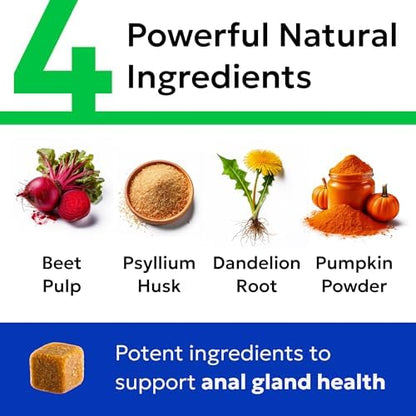 BARK&SPARK Dog Anal Gland Treatment Chews - AnalGland Support Supplement