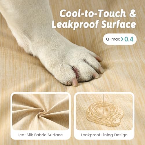 COZY KISS Orthopedic Dog Cooling Bed for Medium Small Dogs, 30x20 inch