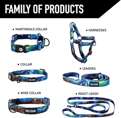 Wolfgang 1 Inch Venture Dog Leash Starrywolf Print Large