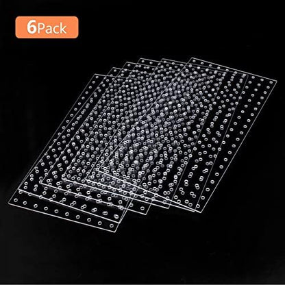 Yes!Fresh Acrylic Aquarium Fish Tank Divider Clear Kit Fit for All Type Aquarium Divider for 10 Gallon Fish Tank and Up to 950 Gallon Tank Divider (Kit D - 6 PCs 5.9"x11.8")
