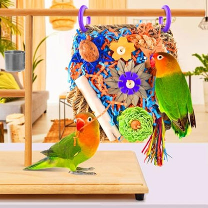Bird Toys, Bird Foraging Hanging Climbing Toys for Small-Medium Parrot