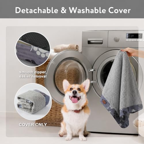 Orthopedic Pet Beds for Large Sized Dog 41x27 Inch Dark Grey