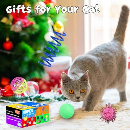 Cat Toys for Indoor Cats 40 PCS Kitten Toys