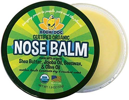 Bodhi Dog Organic Nose Balm - Moisturizes, Soothes & Protects Dry and Cracking Noses - USDA Certified Organic for Dogs & Cats - Suitable for All Breeds, Including Bulldogs, Retrievers & Terriers (2oz)