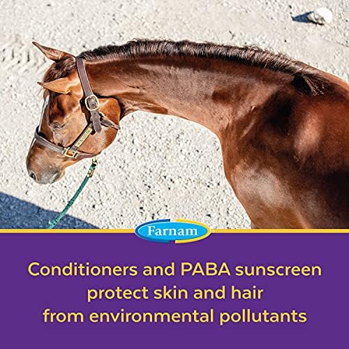 Farnam Vetrolin Bath Ultra-Hydrating Shampoo for Horses and Dogs 32 Ounces,Green (Pack of 2)